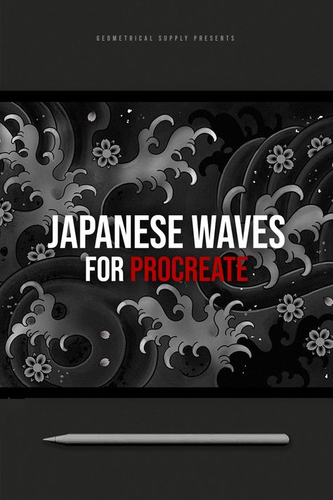 With this brush set you will receive a digital download with the best Japanese water designs to quickly build a japanese tattoo sleeve. Japanese Finger Waves Drawing, Traditional Japanese Wave Tattoo, Finger Waves Tattoo, Japanese Water Tattoo, Japanese Tattoo Sleeve, Japanese Wave Tattoos, Procreate Tattoo, Wave Tattoo Design, Wave Drawing