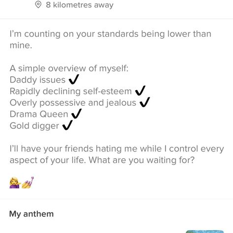 Good Tinder Bios For Women, Good Tinder Bios For Women Funny, Best Tinder Bio Women, Good Tinder Bios, Tinder Bio Girl Funny, Tinder Bio, What's App Status, Funny Pranks, Drama Queens