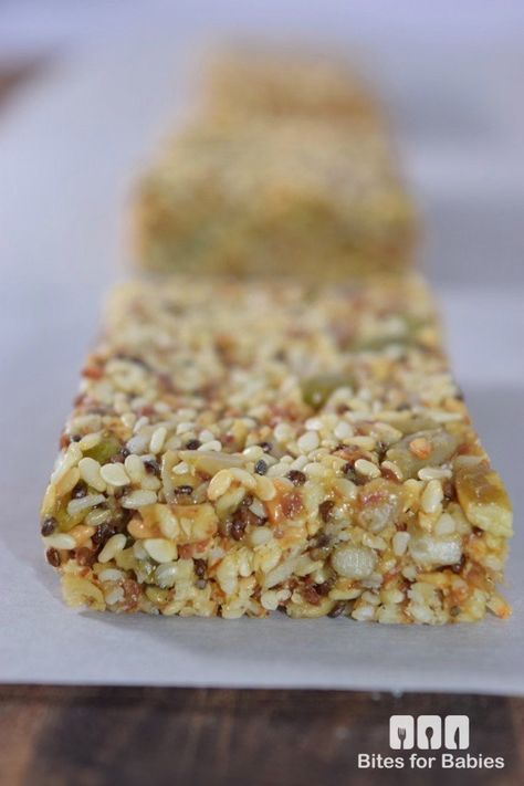 Chewy Sesame Seed Bars Sesame Seed Bars Recipe, Sesame Seed Bars, Seed Bars Recipe, Sesame Bars, Sesame Seeds Recipes, Seed Bars, Raw Nuts, Healthy Bars, Sesame Seed