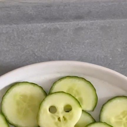 Sine on Instagram: "Cucumber Skulls 2022.💀🥒 If you don’t have a cookie cutter like mine you can just use a small pairing knife to shape." Cucumber Skulls, Pairing Knife, Dia De Muertos, Cucumber, Cookies Et Biscuits, A Small, Canning, On Instagram, Instagram