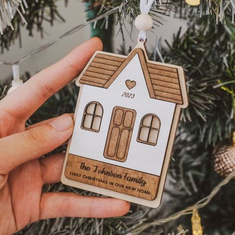 First Home Christmas Ornament, Home Real Estate, New Home Ornament, Our First Home, Holiday Savings, Tis The Season To Be Jolly, Christmas Shop, House Ornaments, Home Christmas