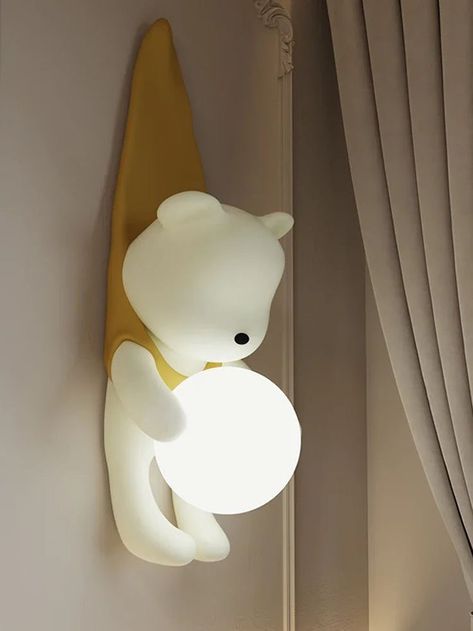 Baby Room Lamp, Wall Decor Ideas For Bedroom Aesthetic, Wall Lamps Bedroom Ideas, Aesthetic Cozy Room Decor, Soft Lighting Living Room, Aesthetic Lamps Bedroom, Lamp Design Creative, Kids Room Lights, Hanging Lights For Bedroom