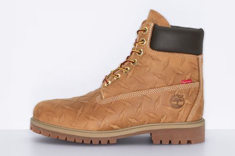 Supreme x Timberland Winter 2023 Collaboration | Hypebeast Timberland Logo, Streetwear Shoes, Entertainment Design, Next Fashion, Box Logo, Black Men Fashion, Winter 2023, Leather Collar, Sport Watches