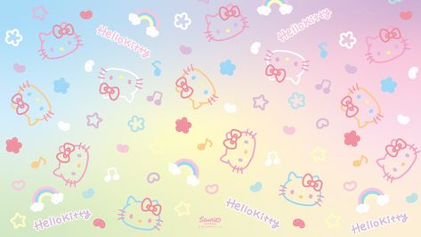 Sanrio Twitter Header, Usahana Sanrio Wallpaper, Sanrio Wallpaper Desktop, Usahana Sanrio, Horizontal Wallpaper, Hello Kitty Characters, Sanrio Wallpaper, Fb Covers, Kitty Wallpaper