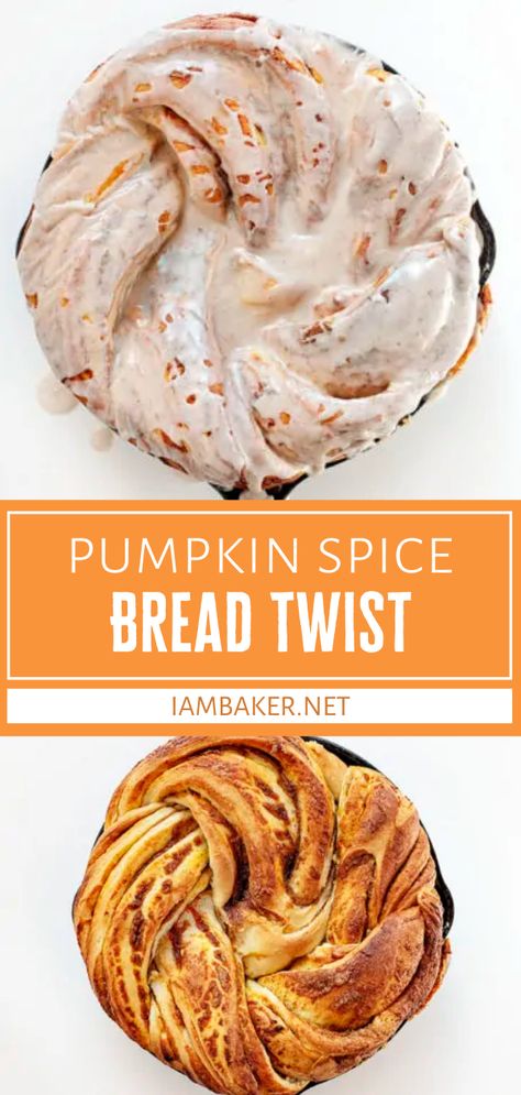 Bread Twist, Twist Bread, Bread Twists, Thanksgiving Desserts Kids, Pumpkin Filling, Pumpkin Spice Bread, Spice Bread, Thanksgiving Desserts Easy, Pumpkin Recipe