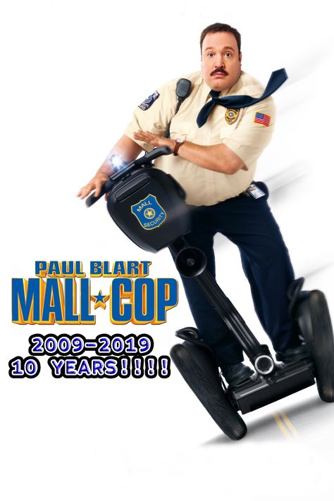 It's been ten years since the first Paul Blart: Mall Cop came out in January 16, 2009 and it was awesome since a single dad who works at a mall as a security guard, but he does do some comedy things that makes us really laugh so hard. I bet one of my old friends, Aaron Kimball, do looks like Kevin James and don't prove me wrong. #tenyears #kevinjames #paulblartmallcop Paul Blart Mall Cop, Paul Blart, Mall Cop, Personal Transporter, Kevin James, Thriller Movie, Tv Series Online, Adam Sandler, Single Dads