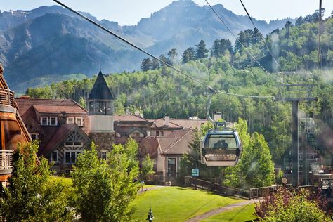 Mountain Village,Telluride free Gondola and Chondola almost all year, 13min ride Telluride Gondola, Telluride Ski Resort, Birth Colors, Colorado Living, Ski Town, Mountain Village, Adventure Awaits, Ancient Cities, Unesco World Heritage Site