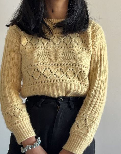 Salty Days Sweater, Garnstudio Drops Design, Drops Design, Shades Of Yellow, Knitting, Yellow, Design