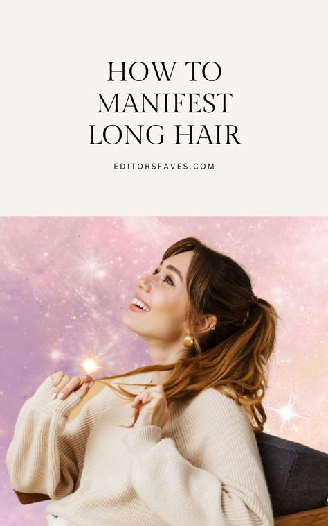 Did you know that it's possible to manifest long hair? It may sound wild, but the truth is, whatever you set your focus on is what you will attract more of. So if you desire long hair, and you set your intention to it, there is a chance it will happen. Of course - things like genetics, and overall health play the main role in if your hair can grow or not. But pairing that with positive energy will support your desire for long locks. Here's how to manifest long hair properly. Manifestation For Long Hair, How To Manifest Long Hair, Manifest Long Hair, Manifest Hair Growth, Long Hair Manifestation, Hair Manifestation, It Will Happen, Long Locks, The Law Of Attraction