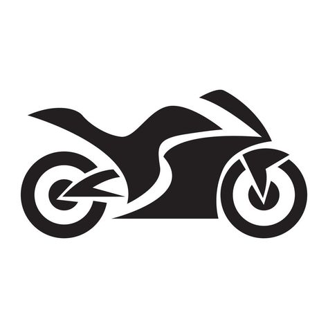 Icon Moto, Motorbike Drawing, Bike Logos Design, Motorcycle Icon, Motorcycles Logo Design, Diy Tote Bag Design, Simple Bike, Bike Silhouette, Banner Clip Art