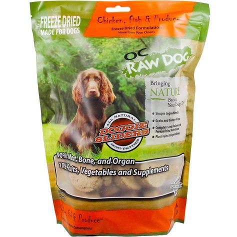 OC Raw Freeze Dried Chicken, Fish and Produce Sliders 14oz *** You can find more details by visiting the image link. (This is an affiliate link) #DogFood Freeze Dried Chicken, Beef Tripe, Dried Beef, Raw Protein, Freeze Dried Dog Food, Chicken Gizzards, Raw Dog Food, Produce Recipes, Amazon Items