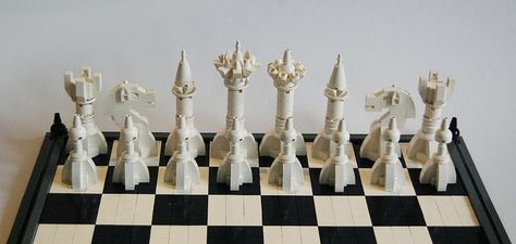 Lego Chess Set | Centuri | Flickr Lego Chess Set, Lego Chess, Lego Design Ideas, Chess Games, Lego Games, White Knight, Awesome Lego, Lego Modular, Chess Sets