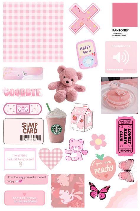 Aethstetic Stickers Printable, Pink Printable Stickers For Journal, Printable Sticker Sheet Aesthetic, Pink Journal Stickers Printable, Scrapbook Stickers Printable Pink, Pink Aesthetic Stickers Printable, Pink Stickers Aesthetic Printable, Journal Pink Aesthetic, Pink Journal Stickers