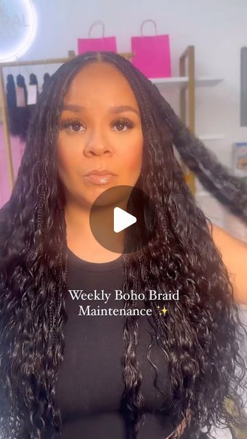 Naturalbaela on Instagram: "✨Boho Braids are all about effortless beauty, but keeping them fresh takes a little TLC! ✨ Here’s how to maintain your boho braids @braidedglory 

1️⃣ Gently cleanse your scalp weekly with a diluted shampoo to keep it fresh and flake-free. 💦
2️⃣ Moisturize your braids and natural hair regularly with a lightweight oil or leave-in conditioner to keep them hydrated and shiny. 💧
3️⃣ Sleep with a satin scarf or bonnet to prevent frizz and maintain that boho vibe. 🌙
4️⃣ Check for any loose braids and tighten them up as needed to keep your style lasting longer! ✂️

With these simple steps, you’ll keep those carefree, chic vibes going strong! 💫 #BohoBraids #BraidMaintenance #ProtectiveStyles" Maintaining Boho Braids, How To Take Care Of Boho Knotless Braids, How To Keep Boho Braids From Tangling, How To Keep Braids From Frizzing, How To Maintain Boho Braids, How To Boho Braid, Boho Braids Natural Hair, Spiral Braid, Loose Braids