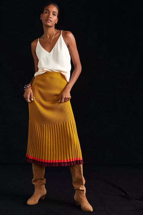 https://s7d5.scene7.com/is/image/Anthropologie/4120212060040_030_b?$a15-pdp-detail-shot$&fit=constrain&fmt=webp&qlt=80&wid=1080 Skirts For Fall, Blue Velvet Skirt, Midi Skirts Style, Green Fits, Knit Midi Skirt, Anthropologie Skirt, Winter Skirt, Travel Inspired, Mindful Living