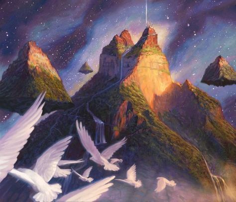 Mount Celestia, Dungeon Master's Guide, Seven Heavens, Set Design Theatre, Law And Justice, Forgotten Realms, High Fantasy, Dungeon Master, Wizards Of The Coast