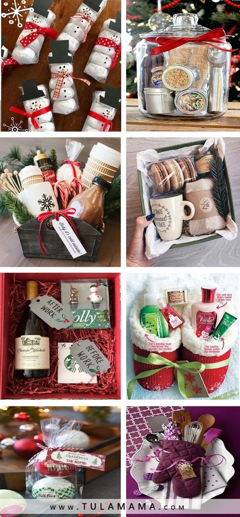 Budget Friendly Christmas Gifts, Diy Christmas Gifts For Friends, Homemade Gift Baskets, Christmas Gift Baskets Diy, Diy Gift Baskets, Easy Christmas Gifts, Christmas Baskets, Cute Christmas Gifts, Christmas Gift Basket