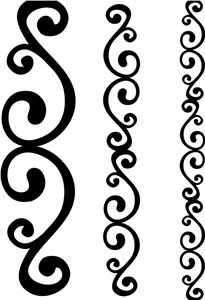 Silhouette Design Store: abstract swirl border Swirl Border Design, Abstract Border Design, Swirl Design Pattern, Swirl Border, Simple Borders, Stencil Patterns, Lettering Styles, Scroll Design, Silhouette Design Store