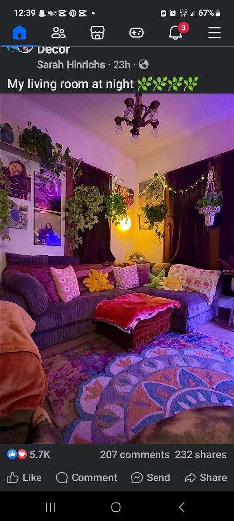 Sorority House Decor Living Room, Purple And Green Living Room, Sorority House Decor, House Decor Living Room, Purple Living Room Ideas, Themed Living Room, Purple Living Room, Green Living Room, Sorority House