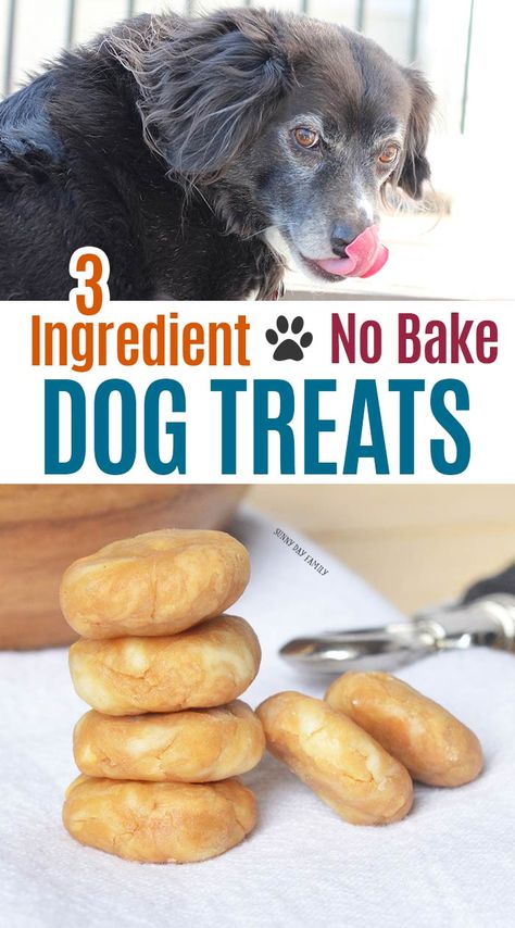 Super easy homemade dog treats your pup will love! These no bake dog treats are perfect to use as pill pockets too. They also make great training treats or are a great homemade gift for dog lovers! So easy kids can make them. Your dog will go nuts for these! #dogtreats #diydogtreats #homemade #easypetrecipes #dogs #dogmom #dogtraining Bake Dog Treats, No Bake Dog Treats, Homemade Dog Cookies, Pill Pockets, Dog Treats Homemade Easy, Easy Dog Treat Recipes, Frozen Dog Treats, Dog Biscuit Recipes, Easy Dog Treats