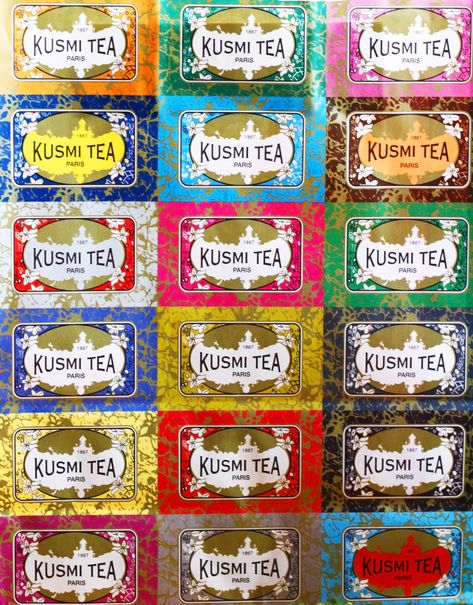 Kusmi Tea PD Snacks Package, Hollywood Squares, Greek Coffee, Tea Cup Cake, Tea Brands, Tea Packaging, Morning Tea, Tea Box, My Cup Of Tea