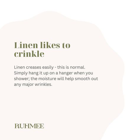 Is linen *actually* sustainable?⁠ ⁠ We're here to break it down for you. ⁠ ⁠ What do you think? Are you team Linen?? ⁠ ⁠ ⁠ Linen Branding, Linen Board, June 30, Cotton Linen, Wrinkles, You Think, Sustainability, Thinking Of You, Healing