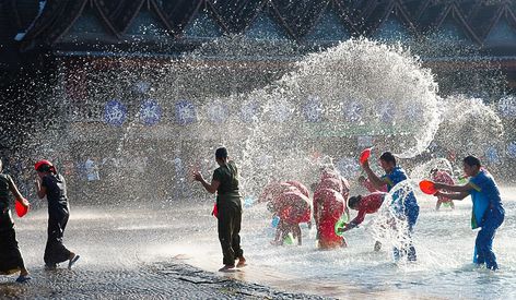 Songkran National Family Day, Songkran Thailand, What Is Water, Dragon Boating Racing, Water Splashing, Songkran Festival, Pool Shower, Wet And Wild, Dragon Boat