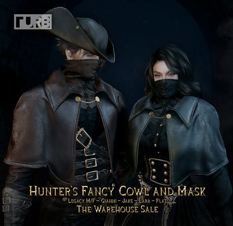 *NEW* TURB - Hunter's Fancy Cowl and Mask - The Warehouse … | Flickr Sims 4 Butler Outfit, Sims 4 Hunter Cc, Sims 4 Vampire Hunter Cc, Sims 4 Armor Cc, Sims 4 Mask Cc, Sims 4 Butler, Pretty Sims, Butler Outfit, Blender Scene