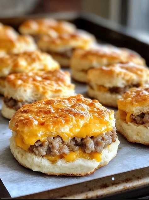 Southern Sausage Biscuits Recipe – choose a recipe Breakfast Biscuit Ideas, Sausage And Gravy Biscuits, Anniversary Meals, Sausage Biscuits And Gravy, Chicken Fritters Recipe, Biscuits And Sausage Gravy, Sausage Balls Recipe, Homemade Breakfast Sausage, Sausage Biscuits