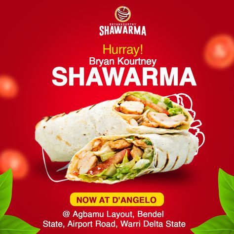 A sample of shawarma design flyer Sharwama Flyer Design, Shawarma Flyer Design, Shawarma Design, Resturant Design, Church Media Design, Adobe Design, Food Branding, Graphic Design Flyer, New Background Images