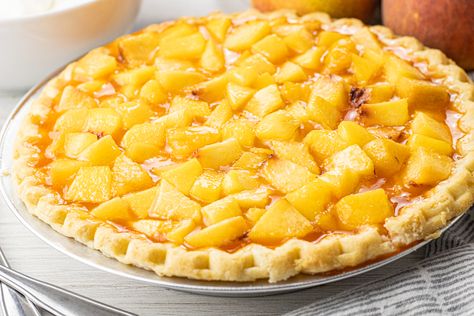 Peach Baked Oatmeal, Easy Peach Pie, Jello Pie, Peach Jello, Peach Pie Recipe, Fresh Peach Recipes, Fresh Peach Pie, Peach Upside Down Cake, Peach Pie Recipes