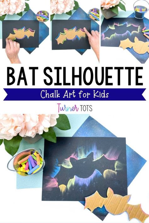 Nocturnal Animals Preschool Crafts, Bats Crafts Preschool, Nocturnal Animals Preschool, Animals Preschool Crafts, Art Activities For Preschool, Nocturnal Animals Activities, Turner Tots, Bats Activities, Art For Toddlers