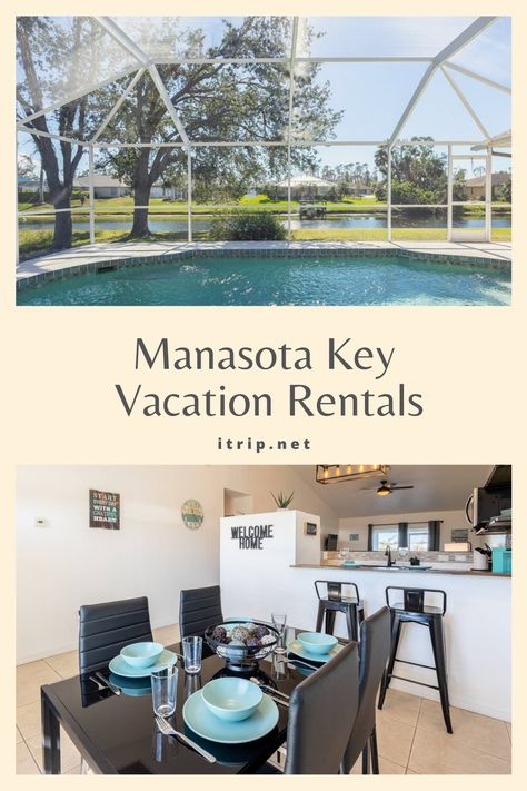 Vacation rentals in Manasota Key and Englewood give travelers the opportunity to explore uncrowded beaches and paradise in southwest Florida. See more. Manasota Key, Rv Sites, Southwest Florida, Travel Info, Golf Resort, Water Views, Workout Rooms, Cottage Homes, Private Pool