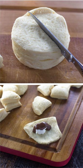 Appetizers With Grands Biscuits, Uses For Canned Biscuits, Canned Biscuit Appetizers, Grand Biscuits Recipes, Biscuit Hacks, Croissants Recipes, Canned Biscuit Recipes, Recipe Using Canned Biscuits, Casserole With Biscuits