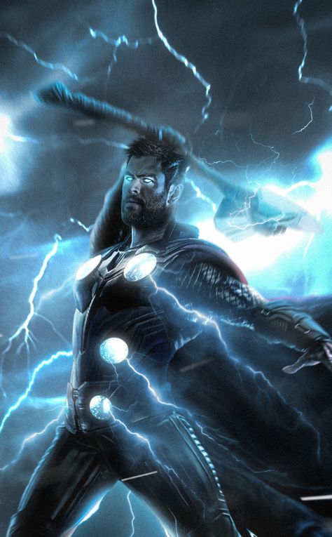 Bring meeee Thanoossssss!!!! 🔥🔥☠️ Thor, lightning strike, superhero, 950x1534 wallpaper Thor Lightning, 3d Wallpaper Avengers, Lightning Drawing, Endgame Wallpaper, Wallpaper Avengers, Marshmello Wallpapers, Thor Wallpaper, Wallpaper Marvel, Marvel Fanart