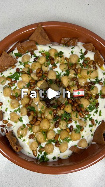 Xavier Bramble on Instagram: "RAMADAN RECIPES | LEBANESE CHICKPEA FATTEH 🇱🇧 WHAT SHOULD I DO NEXT? INGREDIENTS 2 cups chickpeas dried 1 tbsp smoked paprika 1 tbsp ground cumin 1 tbsp ground coriander 1 tbsp salt 3 day old flatbreads 500ml frying oil 1 cup pine nuts 1 tbsp butter 4 cups green yoghurt 1 cup tahini sauce Juice from 1 lemon Salt & pepper to taste #ramadan #ramadanrecipes #lebanesefood #lebanesecuisine #fatteh #chickpeas #recipes #cooking" Ground Nuts Recipes, Lebanese Fatteh, Fatteh Lebanese, Fatteh Recipe, Chickpeas Recipes, Tahini Recipe, Lebanese Cuisine, Lemon Salt, Chickpea Recipes