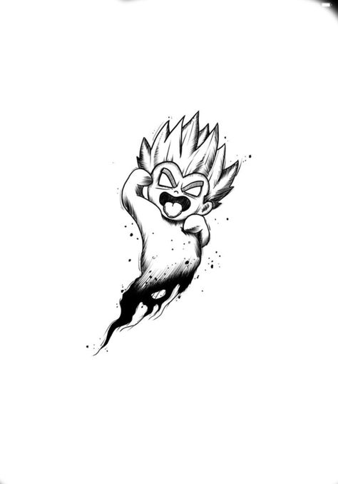 Sketches Ghost, Sketch Ghost, Dbz Tattoo, Pikachu Tattoo, Simple Tattoos For Guys, Z Tattoo, Cool Tattoo Drawings, Dragon Ball Tattoo, Manga Tattoo