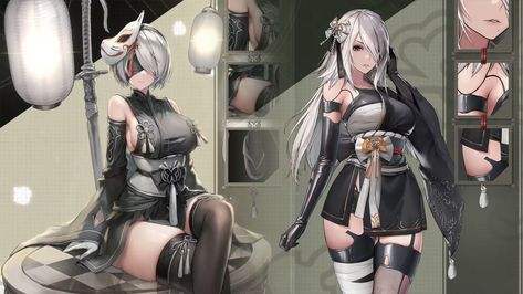 2b And A2, Nike Goddess, Nier Automata A2, Original Costumes, Nike Goddess Of Victory, Goddess Of Victory, Blade And Soul, Third Person Shooter, Magna Carta