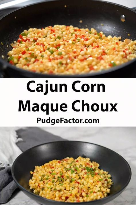 Corn Maque Choux is a classic Cajun side dish that is loaded with flavor. It is a perfect compliment to your Mardi Gras meal. Cajun Corn, Nola Recipes, Louisiana Dishes, Louisiana Cuisine, Southern Louisiana, Toast Pizza, Native American Food, New Orleans Recipes, Cajun Dishes