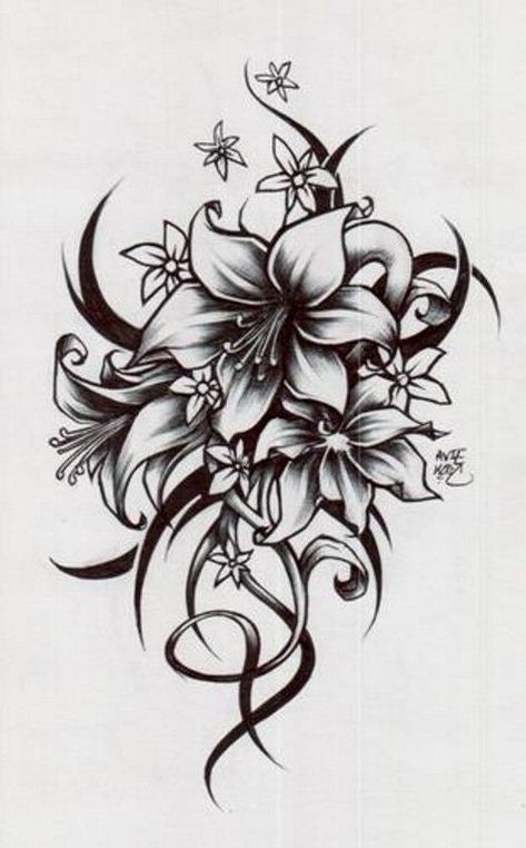 Drawing Of Flowers, Rose Drawing Tattoo, Feminine Tattoo Sleeves, Flower Tattoo Drawings, Tattoos For Women Half Sleeve, Muster Tattoos, Flower Tattoo Shoulder, 4 Tattoo, Floral Tattoo Sleeve