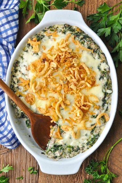 Creamed Spinach Casserole, Cheesy Potatoes Recipe, Spinach Casserole, Ground Beef Casserole Recipes, Cheesy Spinach, Main Dish Casseroles, Winter Cooking, Cream Of Celery Soup, Beef Casserole Recipes