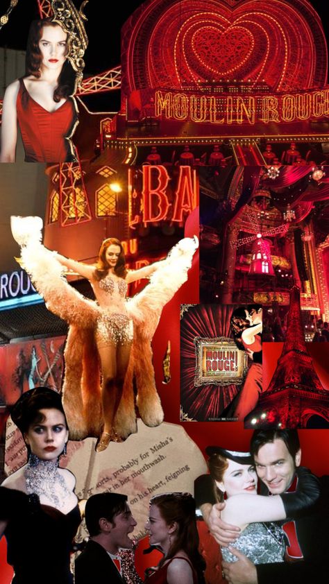 Lady Marmalade Aesthetic, Cabaret Party Theme, Caberet Theme Party, Moulin Rouge Theme Party Outfit, Burlesque Birthday Party, Moulin Rouge Theme Party, Red Collage Aesthetic, Moulin Rouge Aesthetic, Cabaret Aesthetic