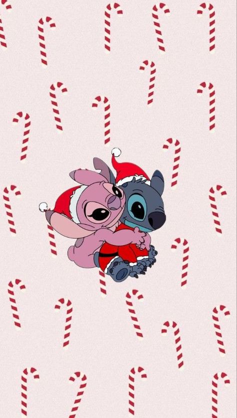 Christmas Wallpaper Ipad, Angel Stitch, Christmas Wallpaper Iphone Cute, Iphone Wallpaper Preppy, Wallpapers Ipad, Lilo And Stitch Drawings, Stitch Toy, Halloween Wallpaper Cute, Merry Christmas Wallpaper