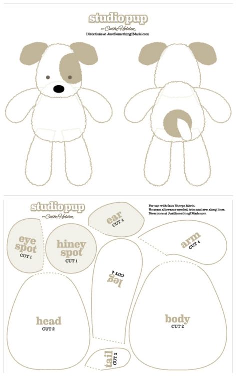 Free Felt & Toy Patterns & Tutorials FB1 Pretty Toys Patterns, Teddy Bear Patterns Free, Dog Sewing Patterns, Memory Bears Pattern, Bear Patterns Free, Teddy Bear Sewing Pattern, Felt Toys Patterns, Knit Toys, Soft Toy Patterns