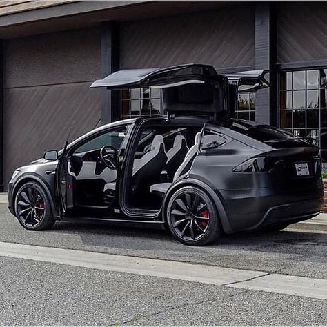 Modified Tesla, Tesla Model S Black, Model X Tesla, Tesla Suv, Matte Cars, Tesla X, Tmax Yamaha, Tesla Accessories, New Luxury Cars