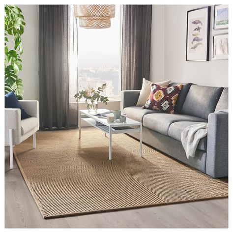 IKEA HELLESTED Rug, flatwoven Stoense Rug, Grey Floor Rug, Ikea Rug, Sala Grande, Big Rugs, Grey Flooring, Ikea Family, Grey Carpet, Types Of Flooring