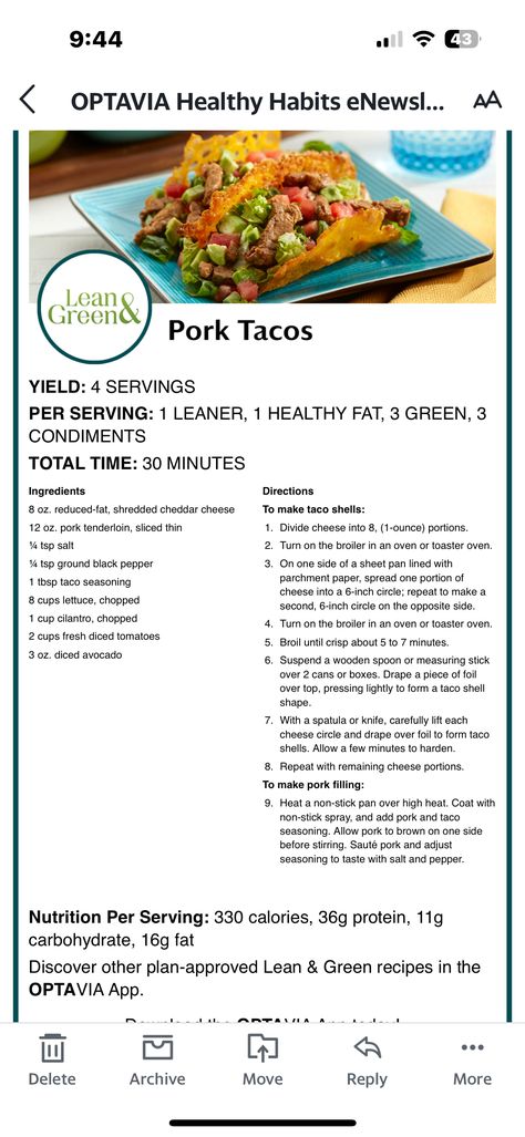 Lean And Green Pork Chops, Lean And Green Pork, Optivia 5 And 1 Recipes, Optavia Dinner, Optiva Recipes, Optivia Recipes, Optavia Hacks, Optavia Meals, Medifast Recipes