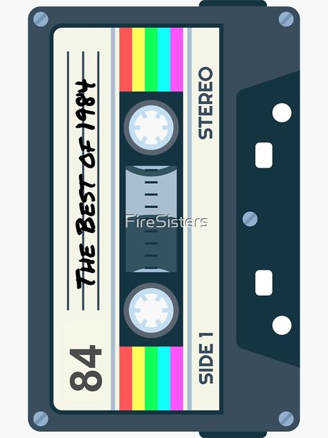 Cassette Tape Painting, Cassette Tape Art, 80s Party Decorations, Retro Cassette, Tape Painting, Tape Art, 80s Party, Xmas Party, Cassette Tape