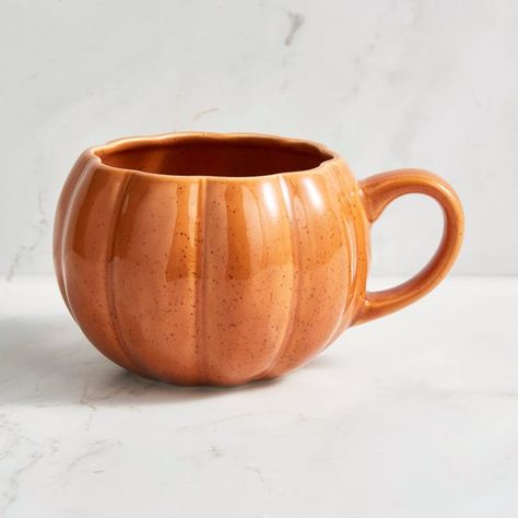 Pumpkin Mugs, Fall Basket, Pumpkin Cups, Pumpkin Mug, Clay Cup, Pumpkin Coffee, Autumn Morning, Reactive Glaze, Glass Pumpkins