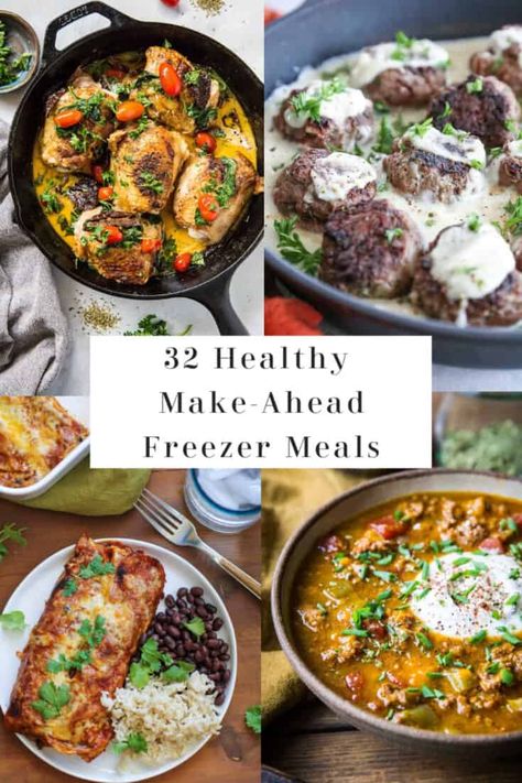 32 Healthy Freezer Meals - The Roasted Root Balanced Recipes, Healthy Frozen Meals, Make Ahead Freezer Meals, Healthy Freezer Meals, Photo Food, Recipe Roundup, Seasonal Ingredients, Frozen Meals, Culinary Recipes